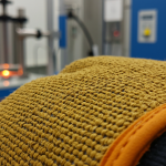 Essai de résistance à la chaleur du matériau de la doublure - Essai sur gants conformément à la norme ISO 17493