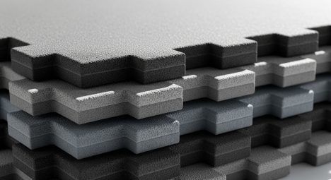 Dalles de sol élastiques - Essai de poids surfacique unitaire