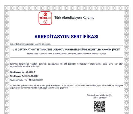 USB Certification a élargi son champ d&rsquo;accréditation : Nouveaux tests accrédités !