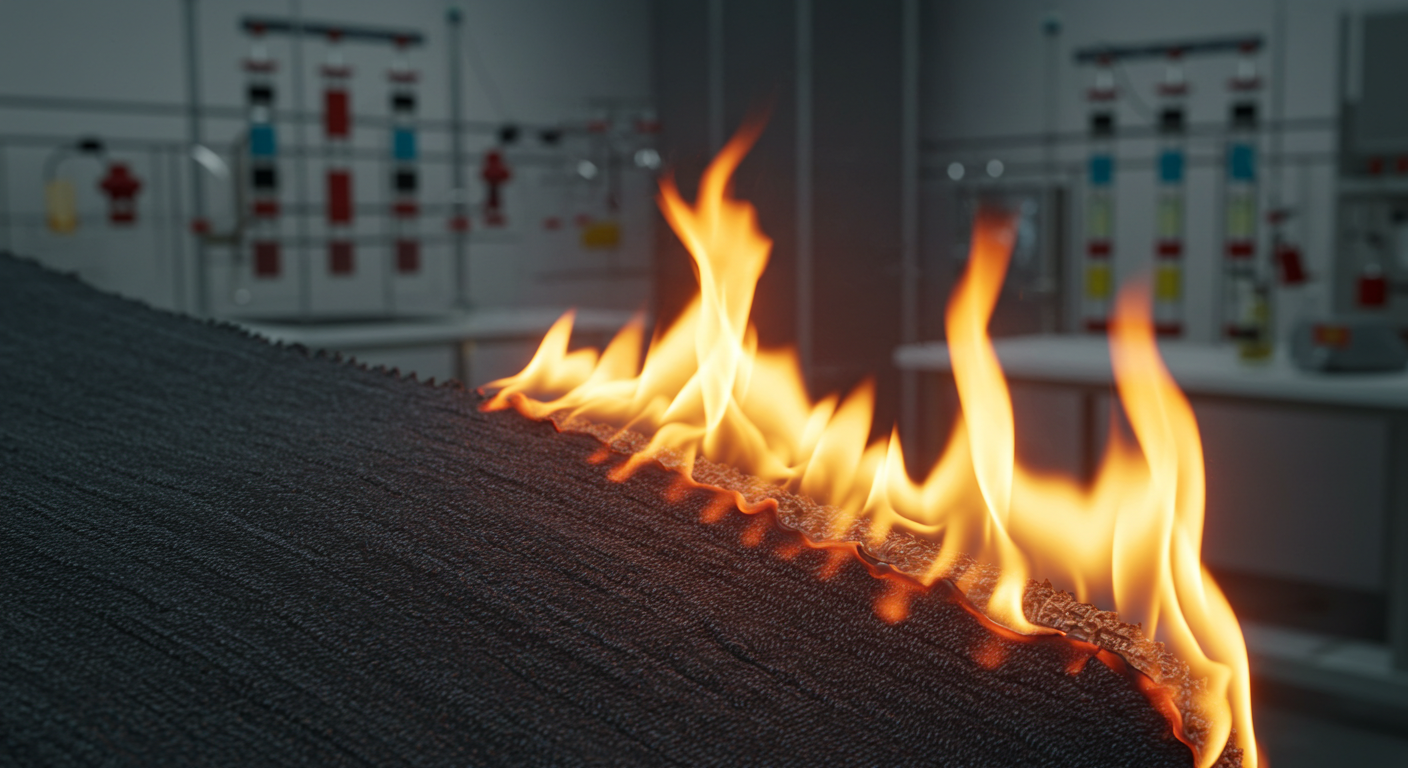 Essai d&rsquo;inflammabilité des tissus prêts à porter – TS EN 1103