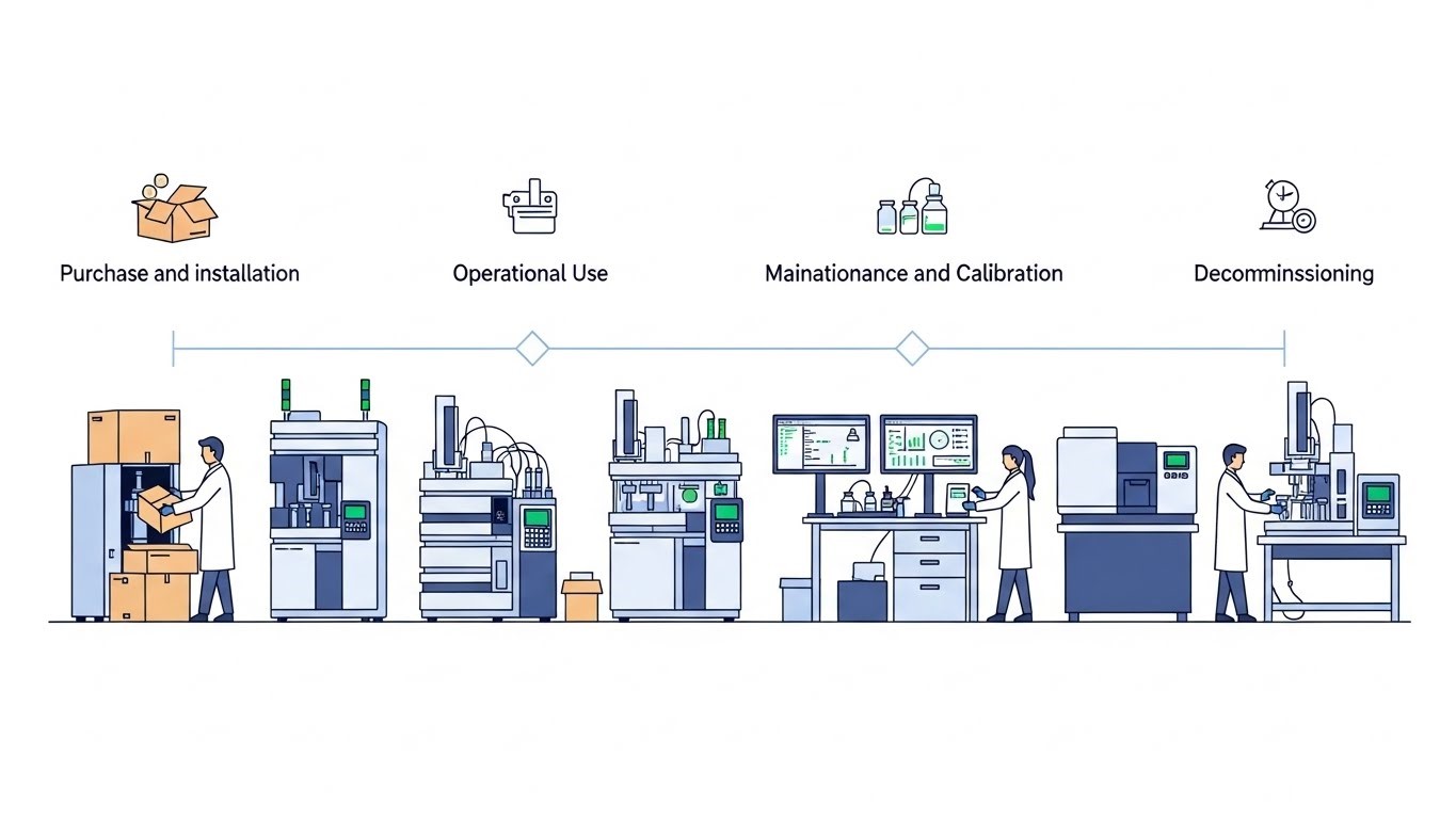Nouveau guide AESQ d'Eurachem Approche du cycle de vie pour l'adéquation des équipements analytiques